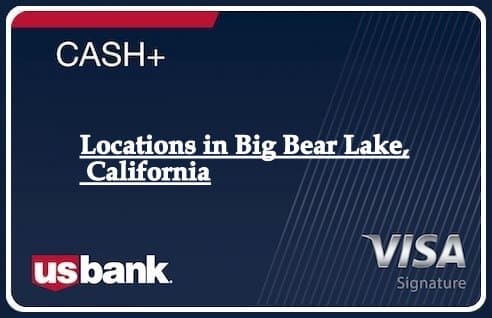 Locations in Big Bear Lake, California